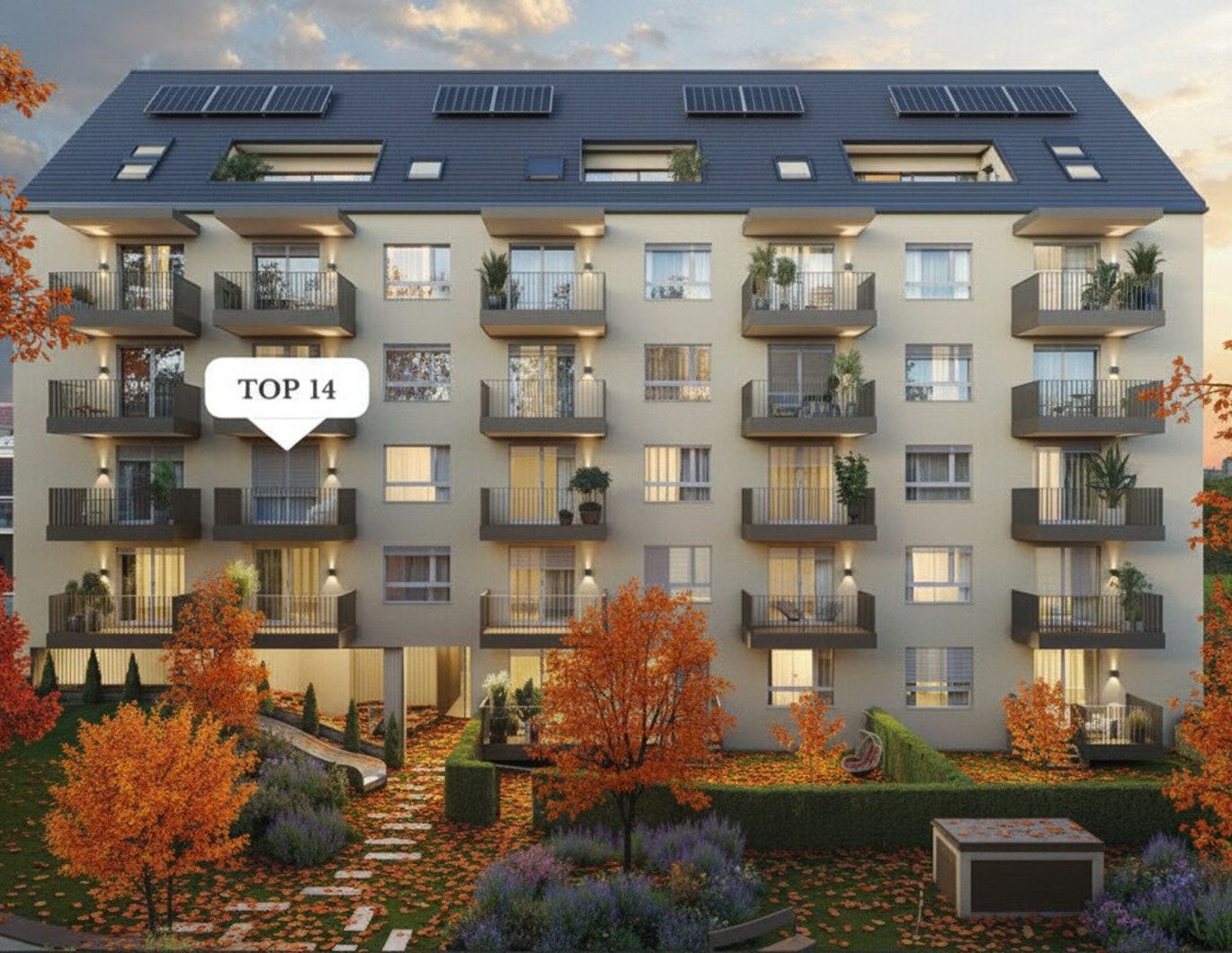 Exklusive 2-Zimmer-Wohnung mit Balkon im 2. Obergeschoss