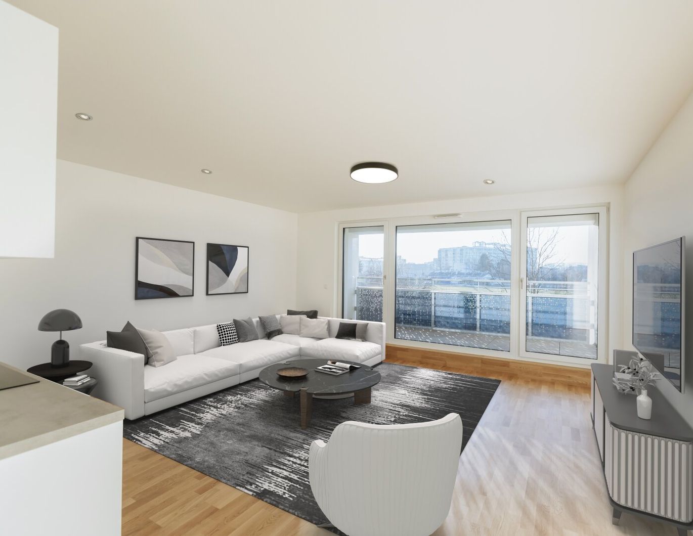 PROVISIONSFREI - ERSTBEZUG - Bezugsfertige 3-Zimmer-Eigentumswohnung mit Balkon und Küche