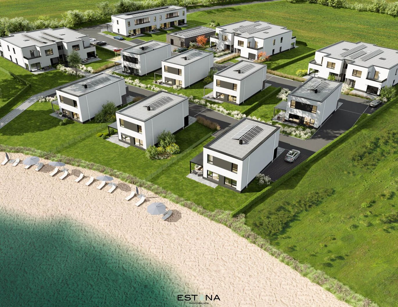 Wohnen am Wasser: Premium-Wohnung mit Seeblick & Toplage bei Parndorf - Erstbezug