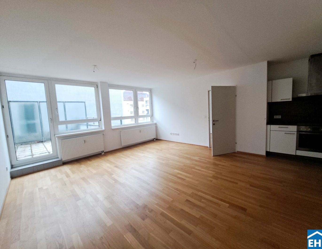 2-Zimmer Terrassenwohnung mit Blick in den Innenhof!