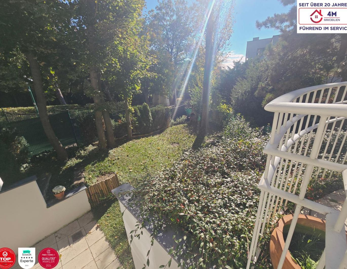 Exklusive Garten-Maisonettewohnung mit 2 Terrassen und Garage am Küniglberg