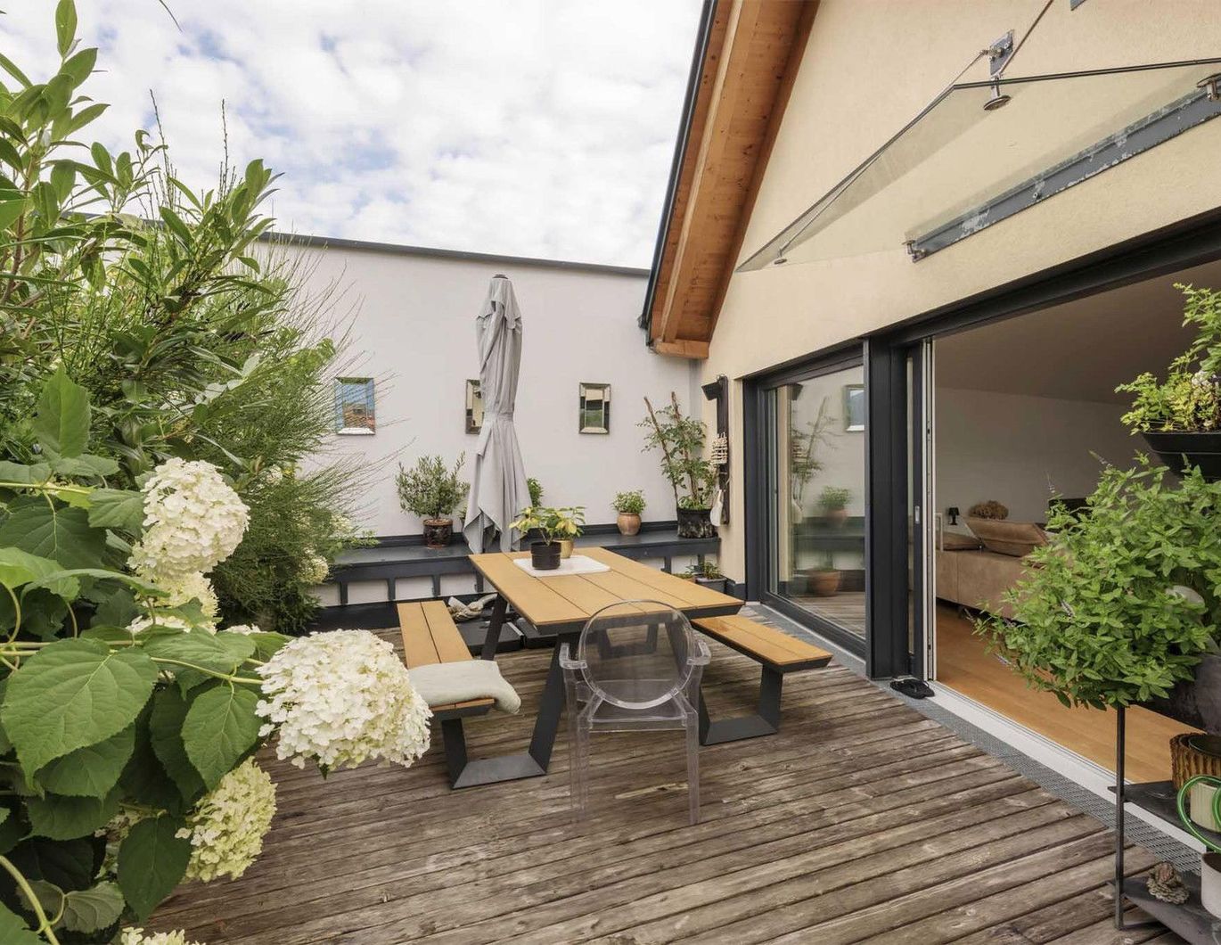 Hallo,Sie haben mich noch nicht entdeckt? eine große 2-Zimmer Dachterrassenwohnung in Mondsee