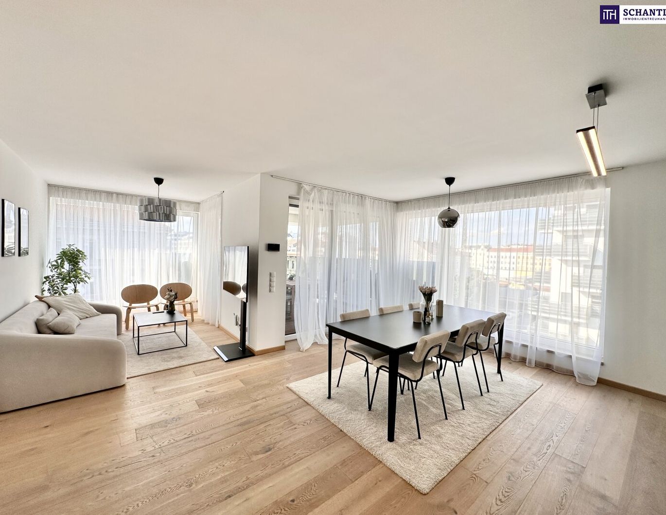 REDUZIERT! Top Lage! Neubau (2021) Dachgeschosswohnung mit Terrasse und Panoramafenster ++ Weitblick über Wien ++ Komplett Eingerichtet und Bezugsfertig ++ Dachgeschossneubau