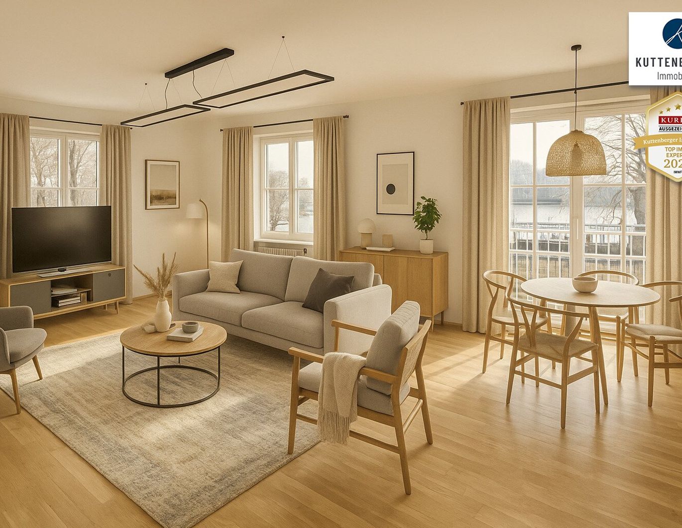 5-ZIMMER MIETWOHNUNG IN SCHÖNER LAGE VON KREMS-STEIN MIT BALKON UND DONAUBLICK