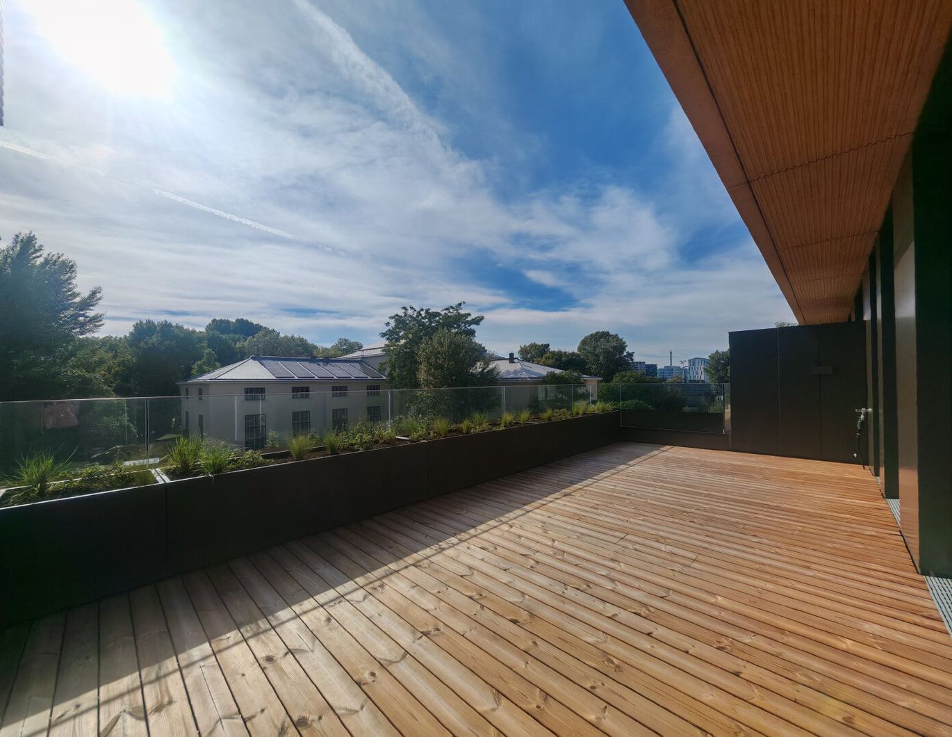 Grünblick beim Stadion
