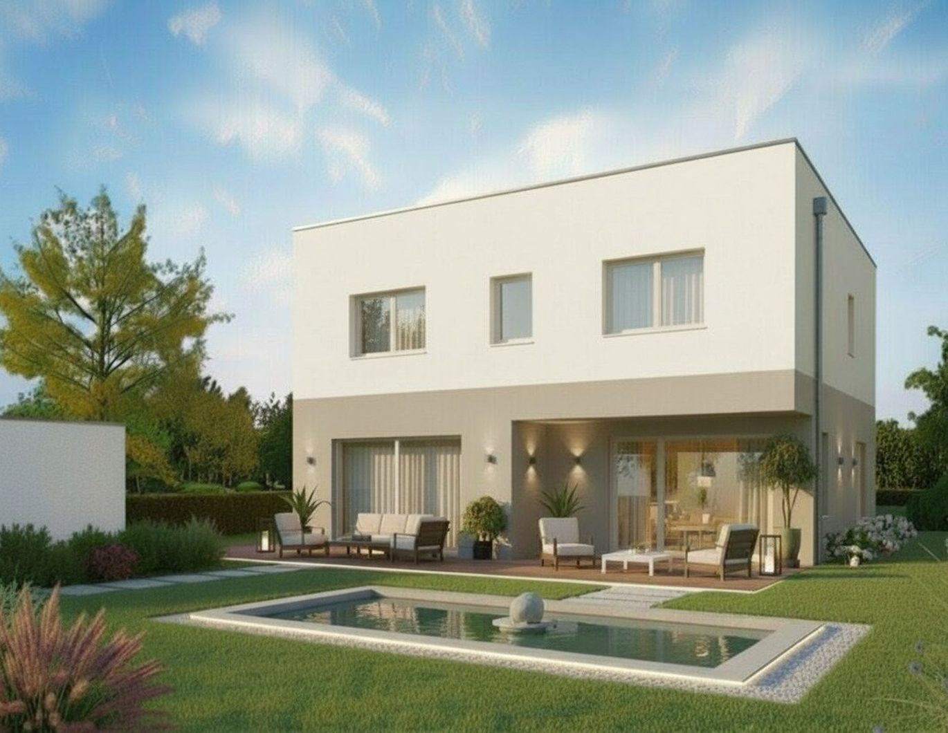 NEUBAU in Wilhering - Reith, exklusives Einfamilienhaus mit großer Garage - in wunderschöner Grünruhelage