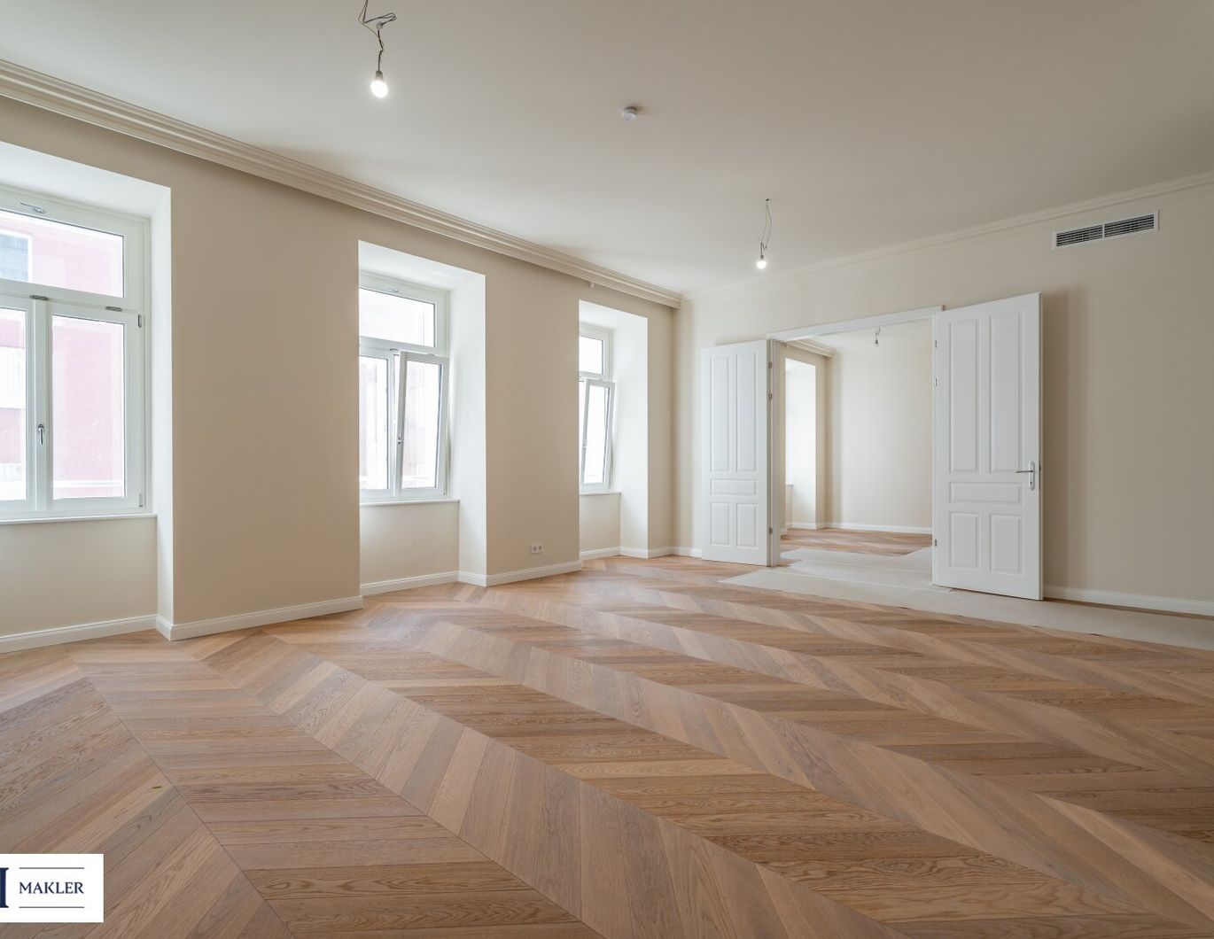 Stilvolle 3-Zimmer-Wohnung mit Balkon beim Naschmarkt