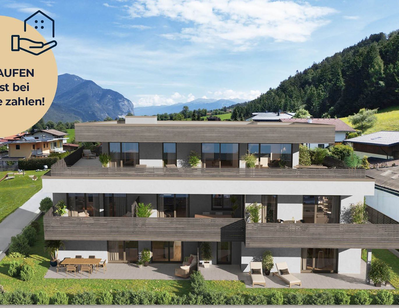 Provisionsfrei: 2-Zimmerwohnung (Top W04) - Hatting ROSSKOGEL