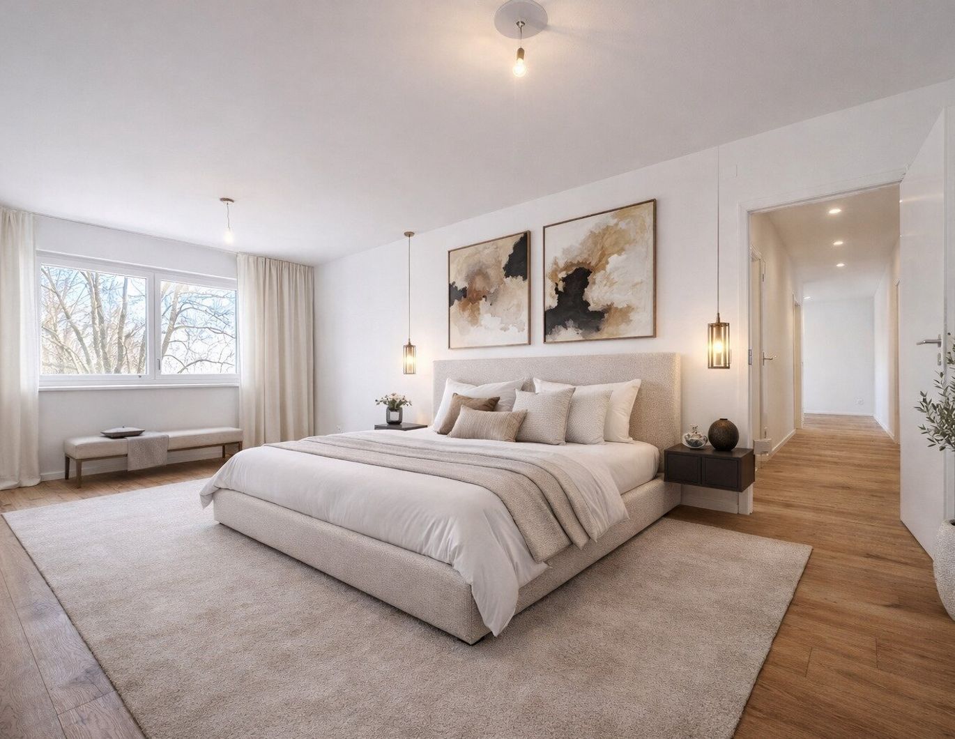 WOHNJUWEL! ERSTBEZUG! Perfekt aufgeteilte 3-Zimmer-Wohnung mit traumhaftem Parkblick!