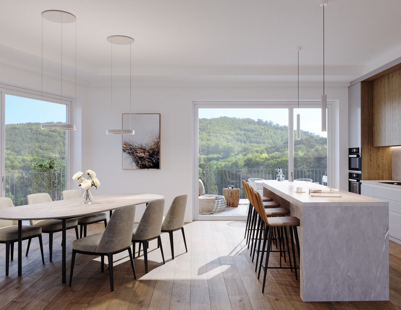 PROVISIONSFREI: Penthouse-Feeling mit 3 Terrassen, Atrium und Dachterrasse mit Wienerwaldblick - 4 Zimmer - Wohnung zu kaufen in 2391 Kaltenleutgeben