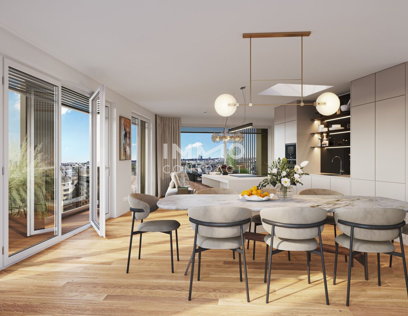 Penthouse with a view - Directly at the main train station: Commission-free
