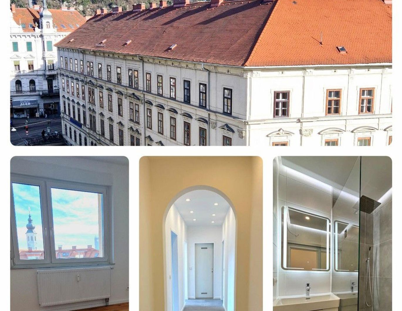 Erstbezug, 2 Zimmer, Balkon | Schlossbergblick |Nähe Kunsthaus | WG-geeignet