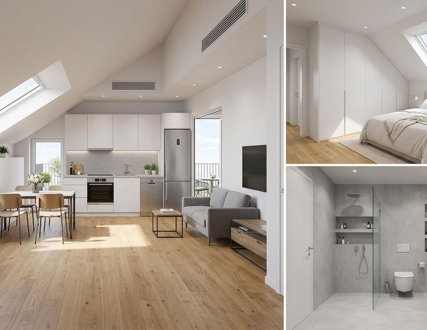 Erstbezug Dachgeschoss! 2‑Zimmer‑Wohnung mit Balkon & direkt beim Bahnhof