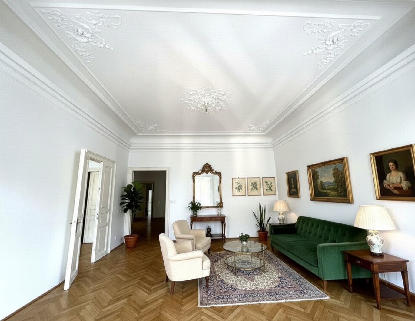 Stilvolle 6-Zimmer Wohnung im repräsentativen Haus