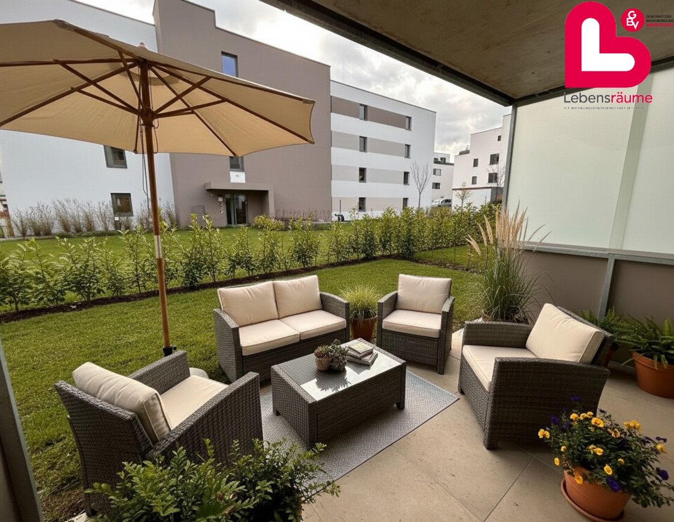 *MIETE* Stadtquartier Schärding - 2-Zimmer-Gartenwohnung / Haus 30 B / Top 1