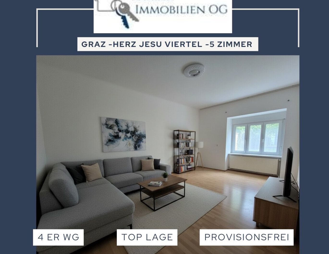 Graz - St. Leonhard - großzügige 5 Zimmerwohnung in perfekter Lage - WG fähig - Provisionsfrei - 120 m²