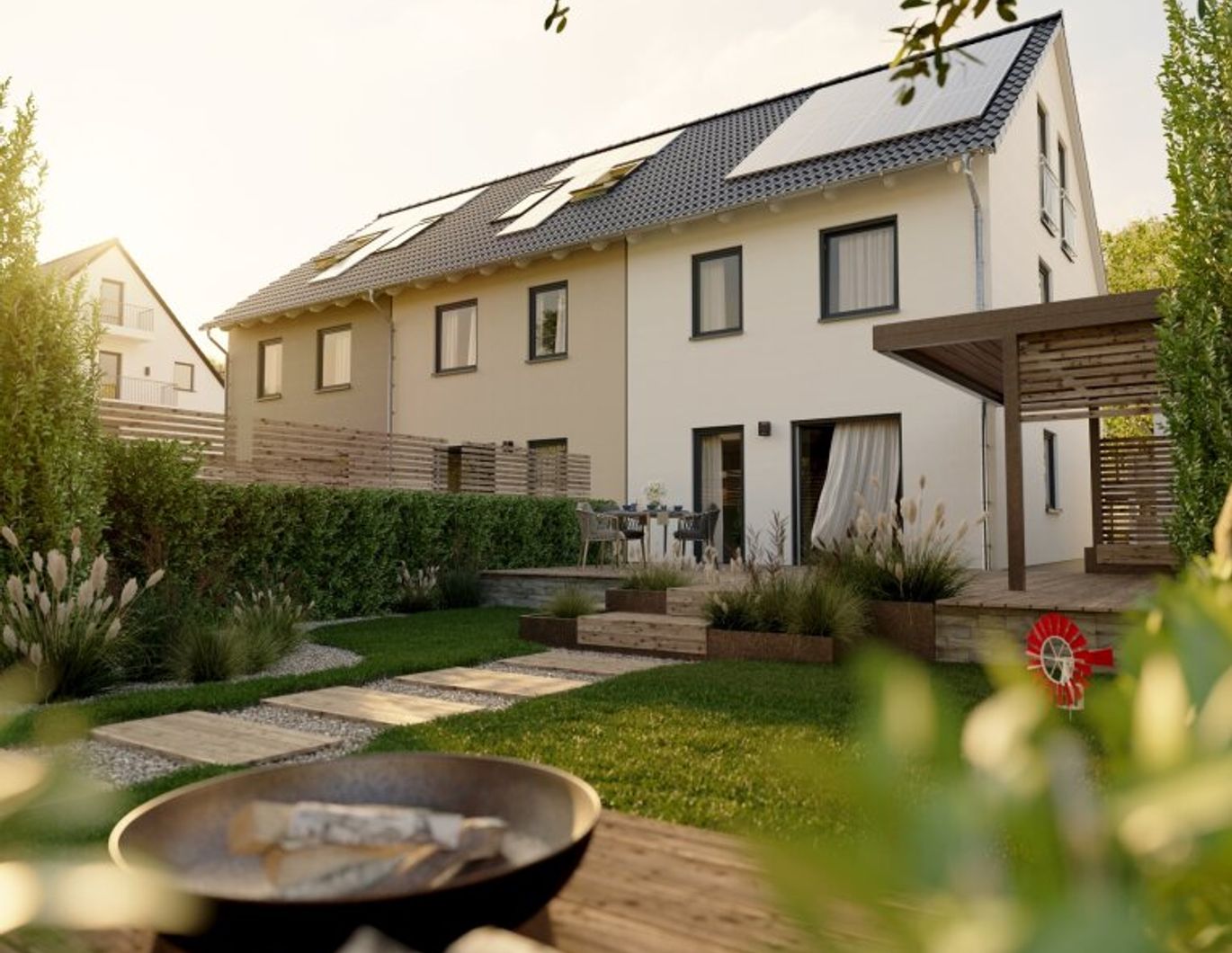 Neubau Rankweil: Modernes Reihenmittelhaus mit Garten und Megawohnfläche! Haus 1