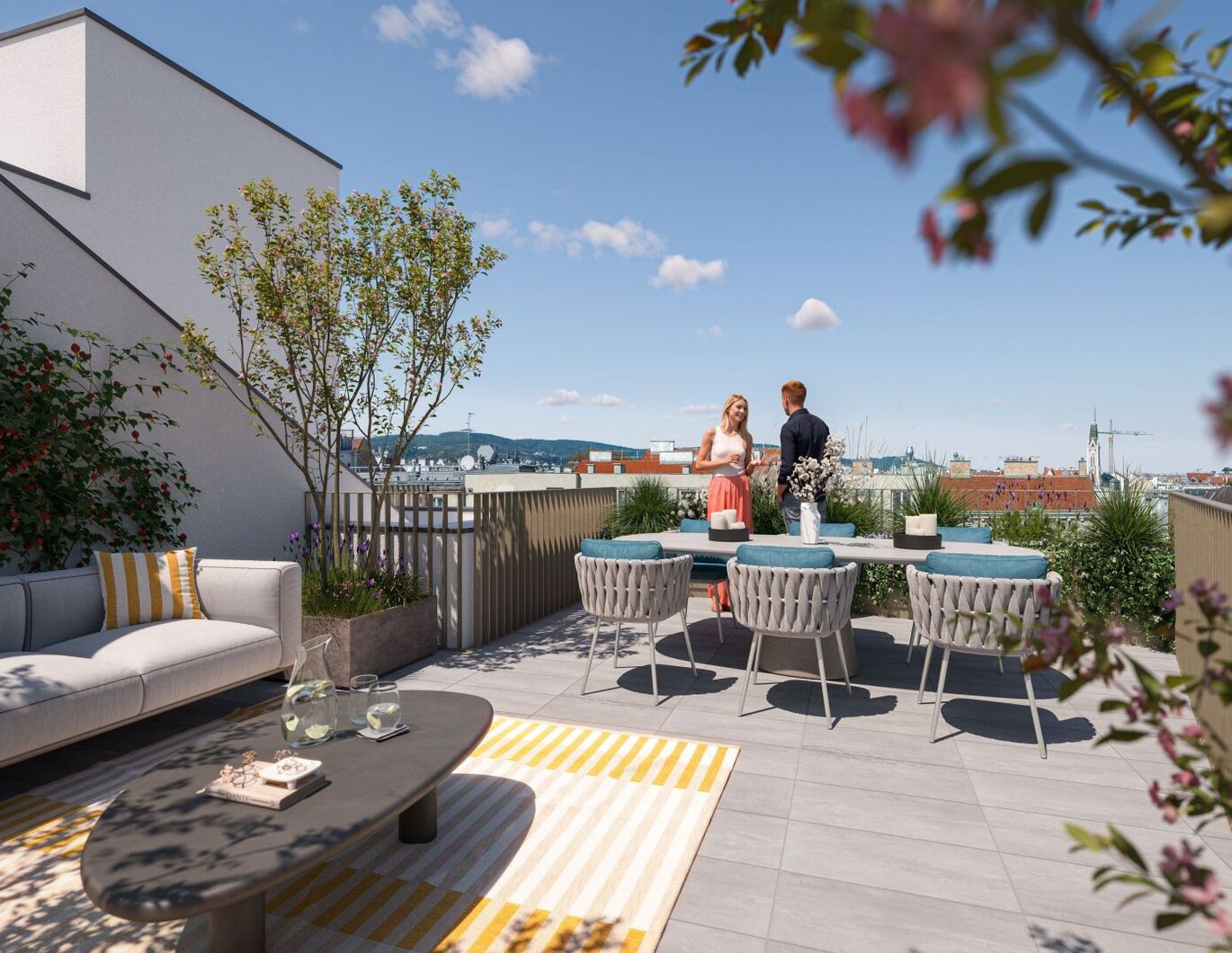Nachhaltig & hoch oben am Yppenplatz. - 3 m Raumhöhe XL Dachterrasse im Dachgeschoss