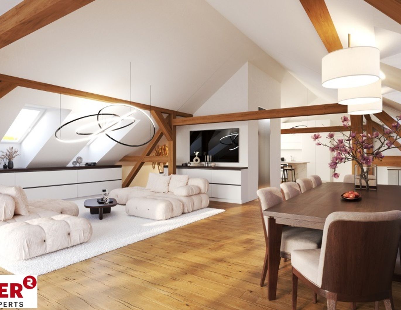 Luxuriöses Penthouse mit historischem Charme und Blick über die Weingärten