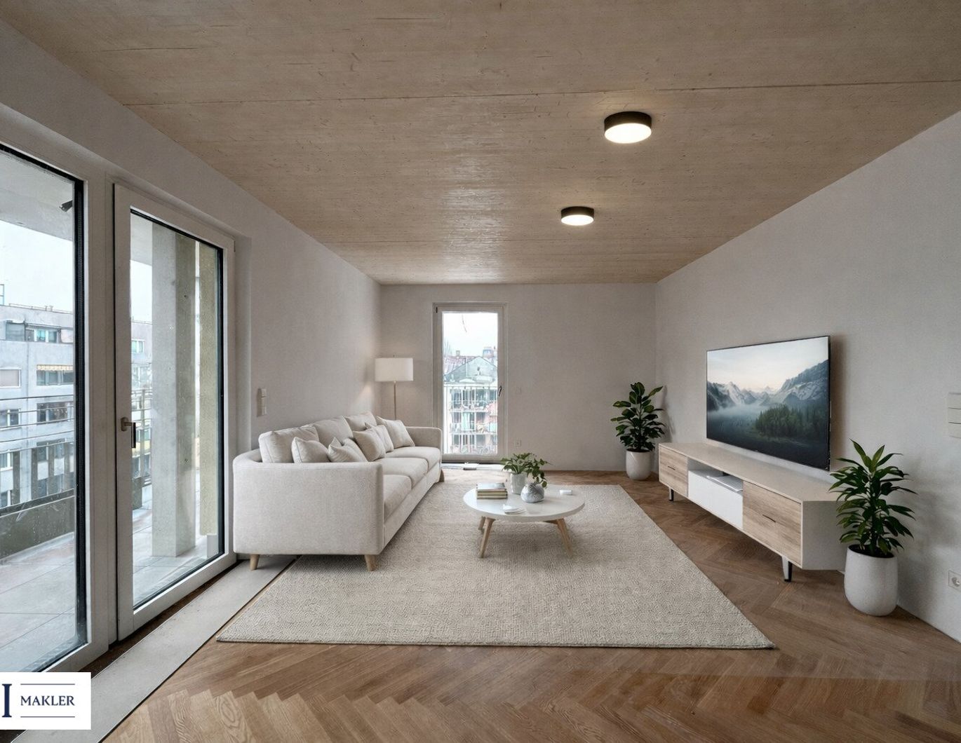 Moderne 4-Zimmer-Wohnung mit Balkonzugang aus allen Zimmern - PROVISIONSFREI!