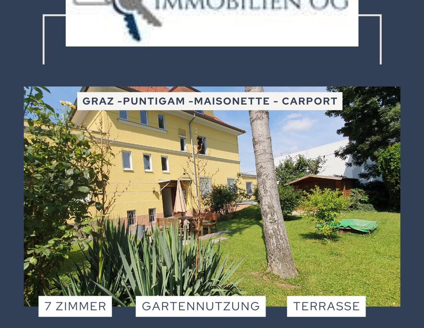 Graz-Puntigam-großzügige 7 Zimmer Maisonette - Balkon-Terrasse-Garten-Carport-Provisionsfrei
