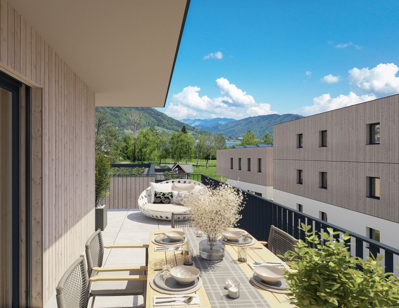 Traumhafte DG-Wohnung in St. Lorenz: 4 Zimmer, Balkon, 135 m²