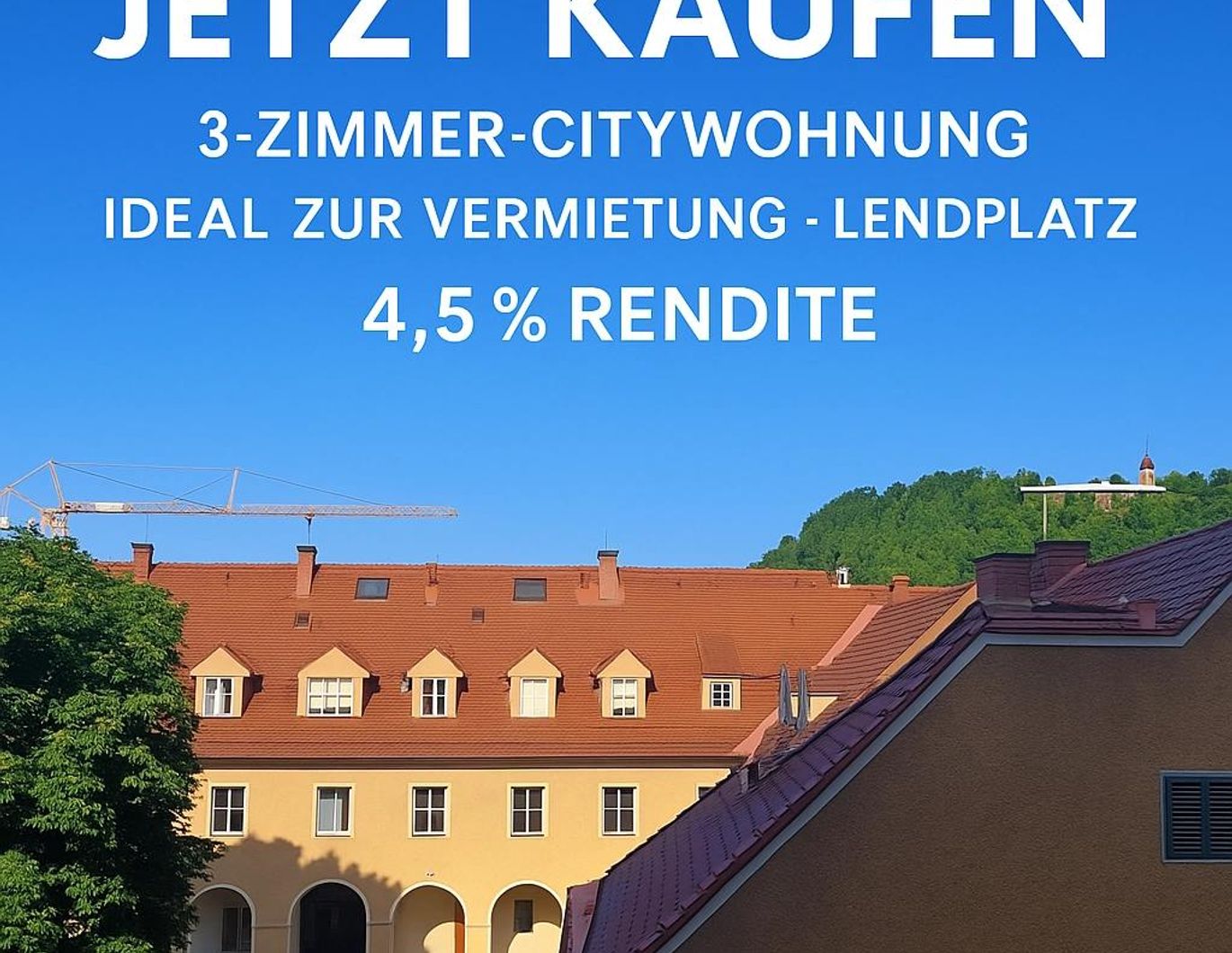 Top-Rendite im Herzen der City - 3 Zimmer mit Schloßbergblick & ca. 4,5 % Ertrag! (Provisionsfrei)