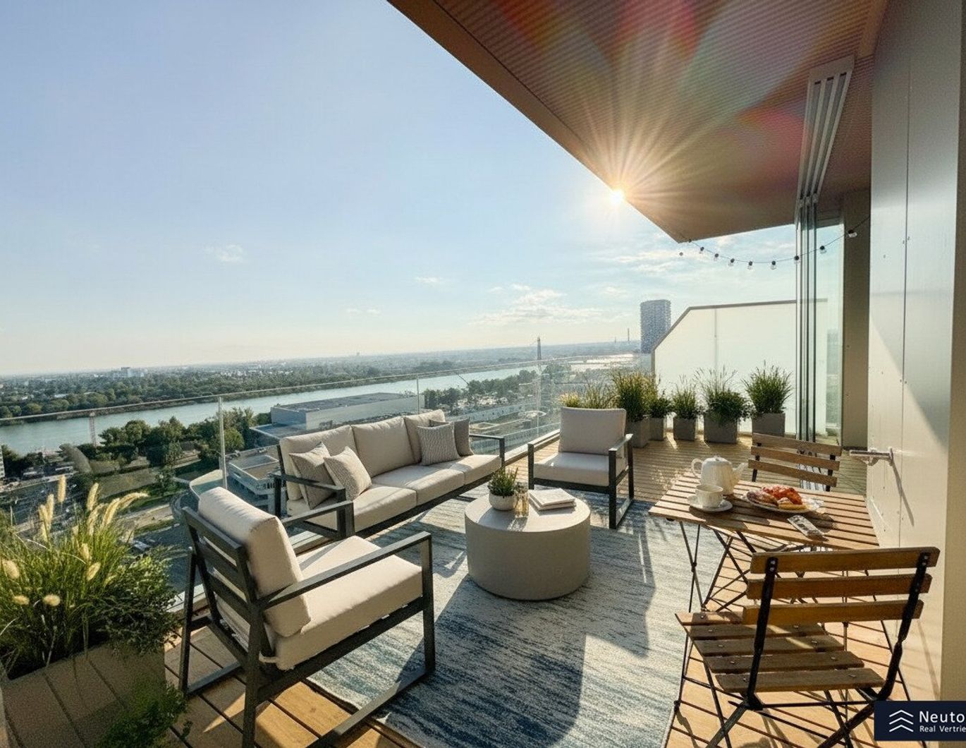 READY TO MOVE IN - VOLLMÖBLIERT - GRÜNBLICK - LUXURIÖSES WOHNEN MIT BLICK ÜBER WIEN - ERSTBEZUG - NEUBAU - HOCHHAUS - WOHNEN IM 20. STOCK - PANORAMA BLICK ÜBER WIEN IN TOP LAGE DES 2.WIENERGEMEINDE BEZIRKES BEZIRKES