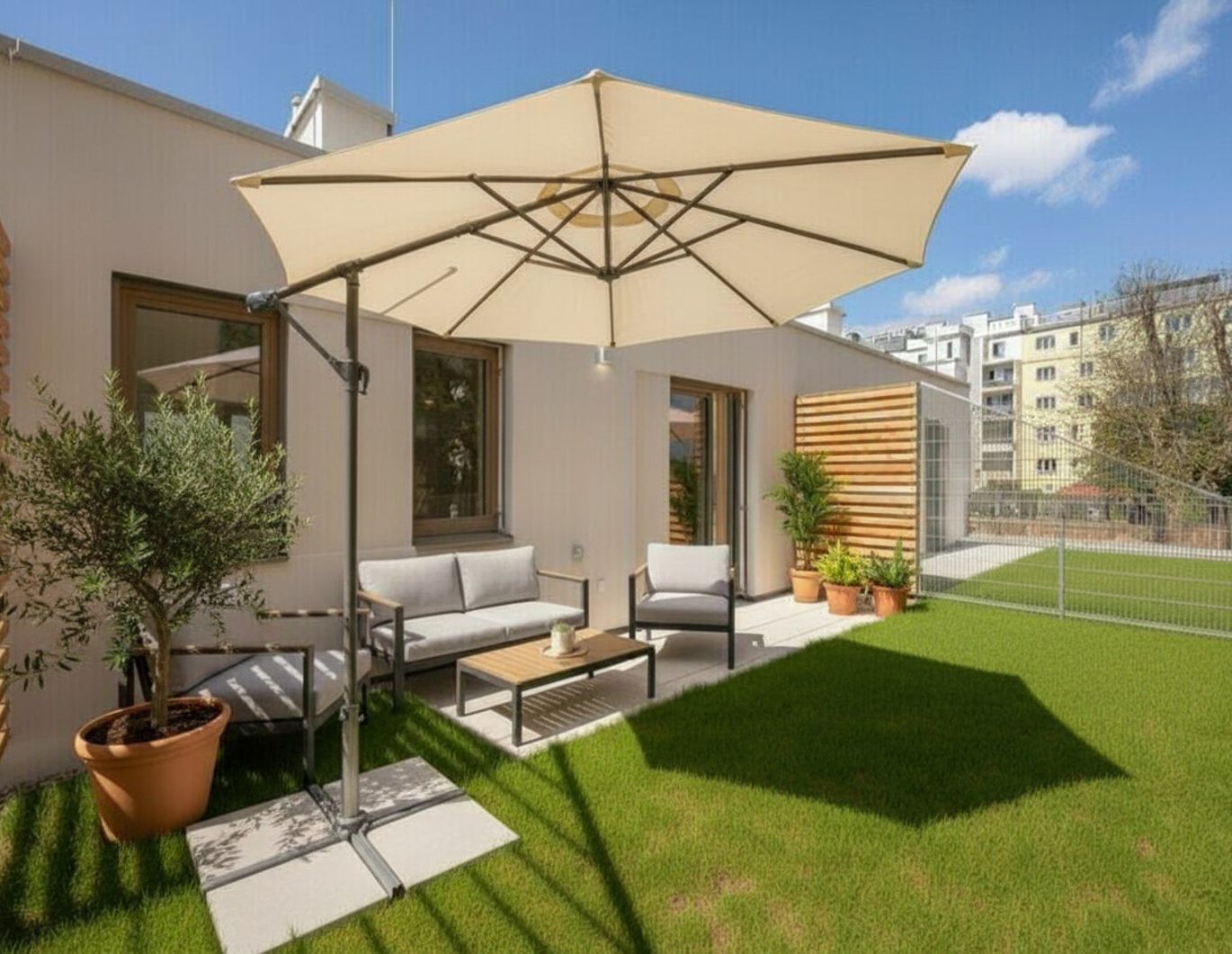 Nicht nur wohnen, sondern leben: Townhouse mit Dachterrasse, 5 Zimmern und Garten in zentraler Lage