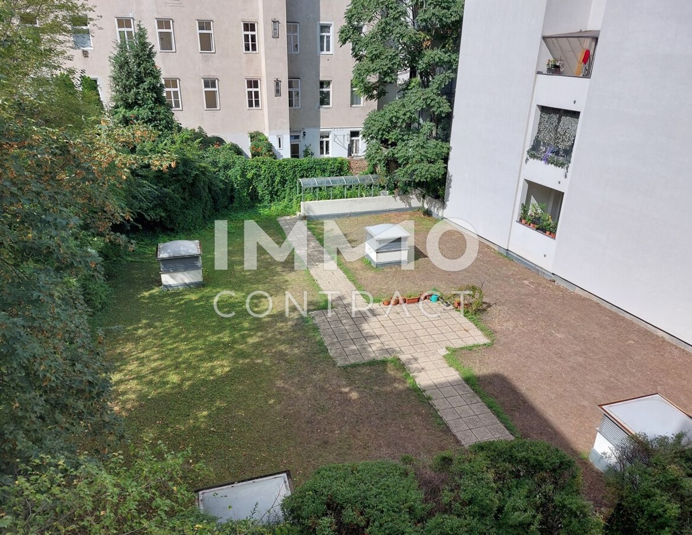 Ruhelage Innenhof Richtung Südwesten: Kleine 2-Zimmer-Wohnung Hartlgasse 17 - Top 19