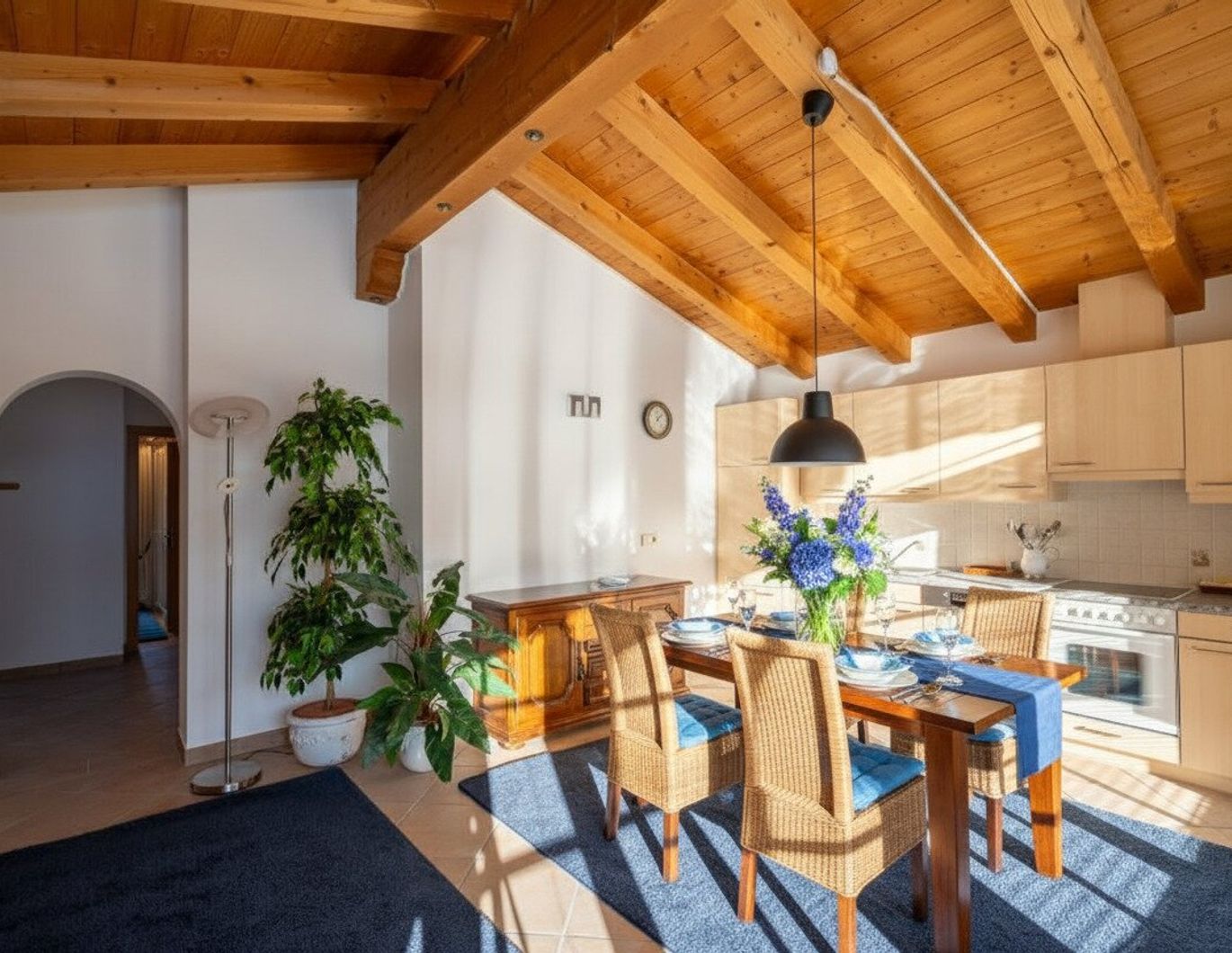 Direkt von der gemütlichen 88m² 3-Zimmerwohnung auf die Skipiste