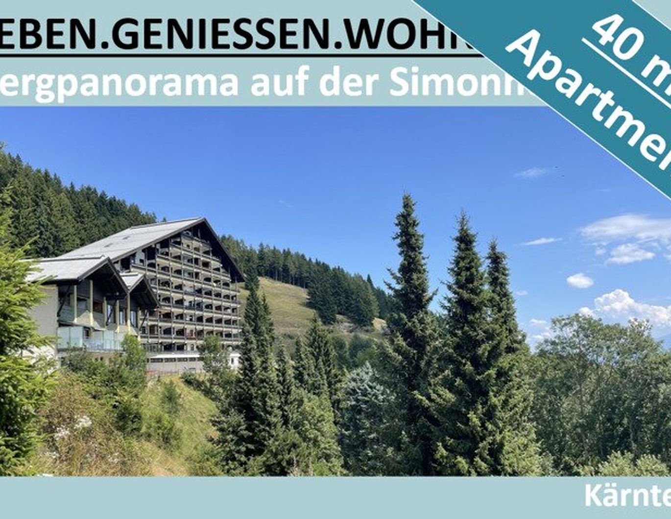 BERGPANORAMA AUF DER SIMONHÖHE - 40 M² APARTMENT