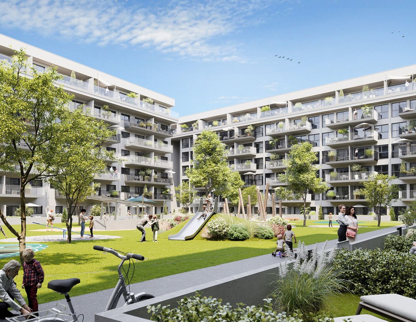 Modernes Wohnen im Neubau - Erstbezug im MQG