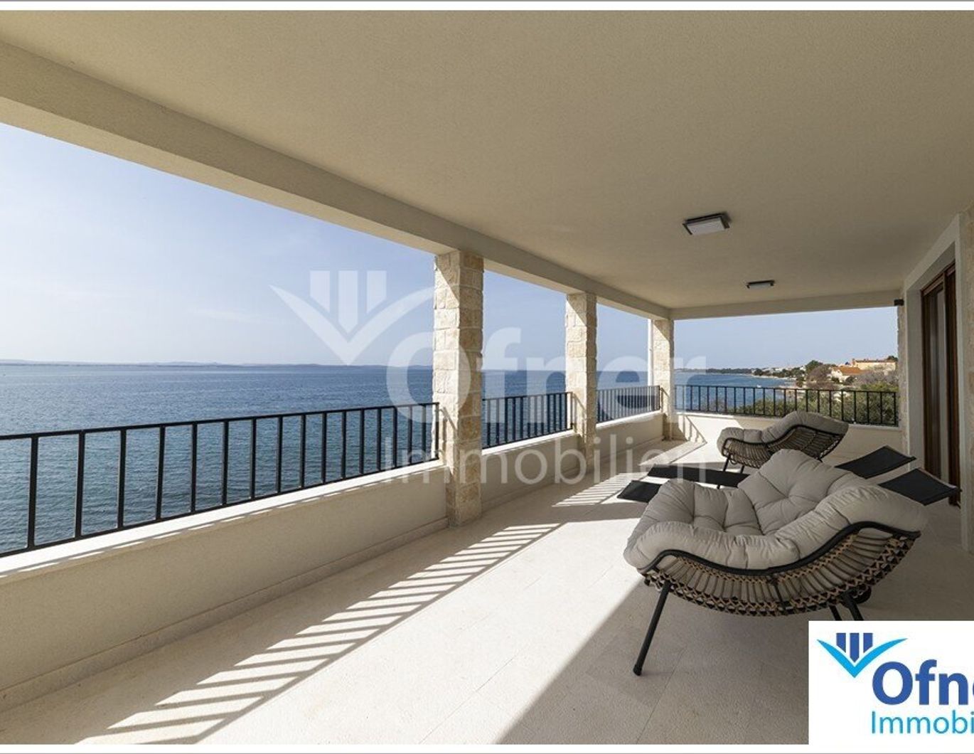 Kroatien: Luxuriöses Haus in der 1. Reihe zum Meer in Kožino