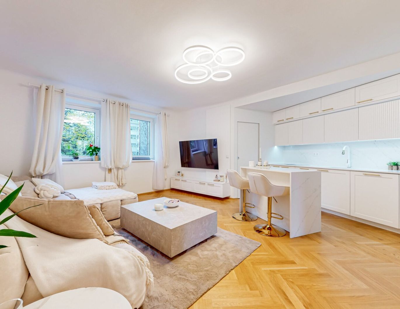 VOLLMÖBLIERTE 4-ZIMMER-DESIGNERWOHNUNG MIT BALKON | VIDEO-PRÄSENTATION