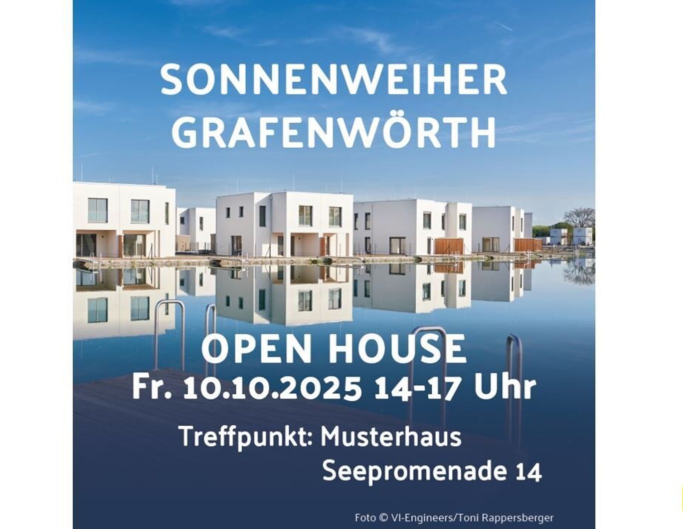 Mein Haus am See. Sonnenweiher Grafenwörth. Open House am Fr.,10.10., 14 bis 17 Uhr.
