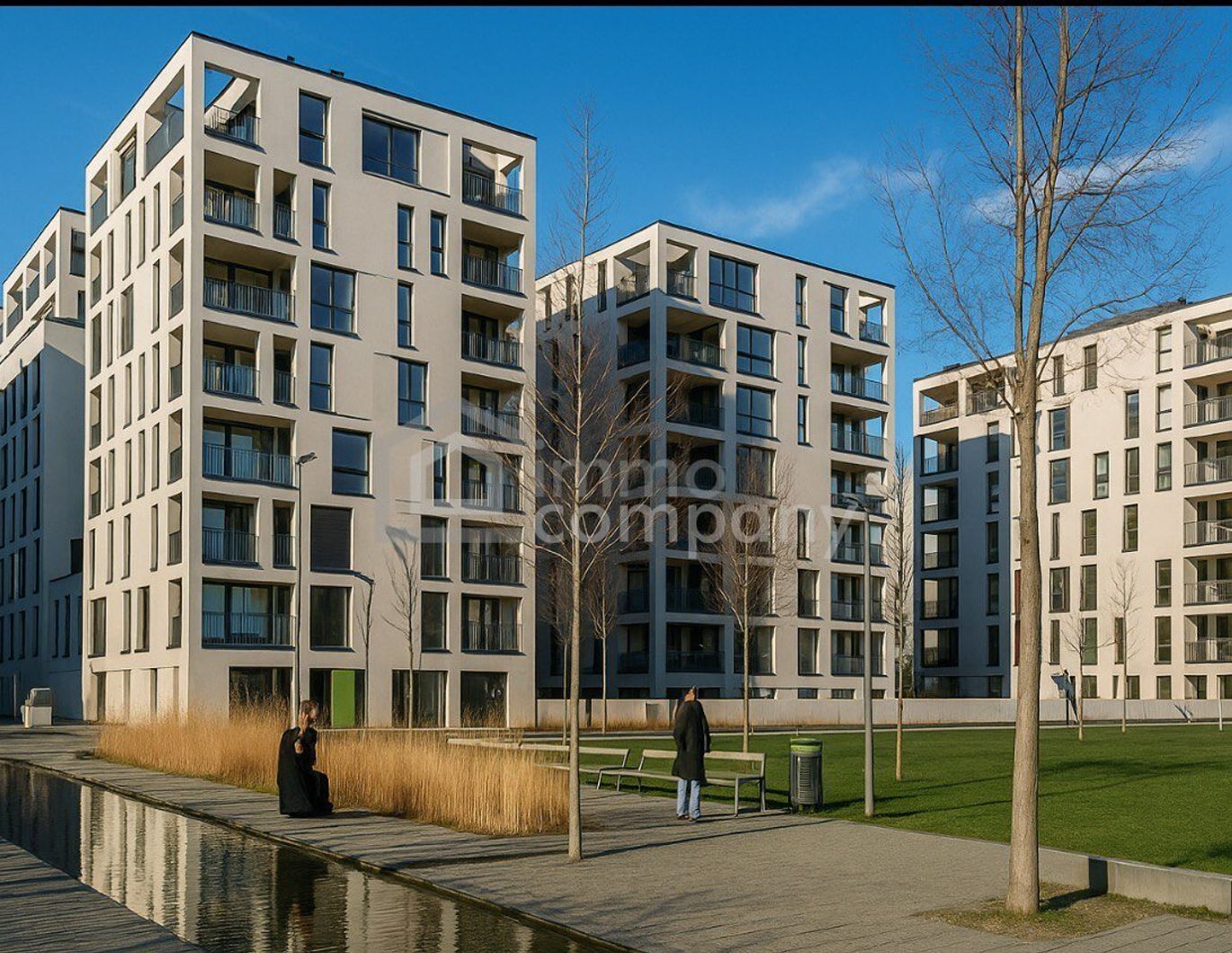 2-Zimmer Wohnung mit Garage inkludiert - Privater Balkon mit Blick ins Grüne-Modern im Nordbahnviertel