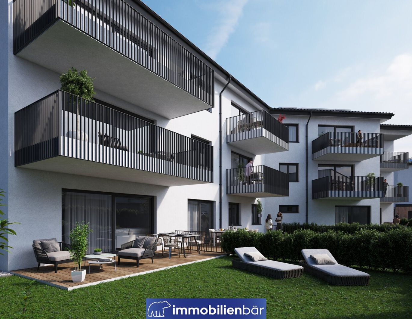 Exklusives Wohnen am Steegenbach - hochwertig ausgestattete 4 Zimmer Gartenwohnung - 2 Parkplätze - inkl. Küche - Top 3