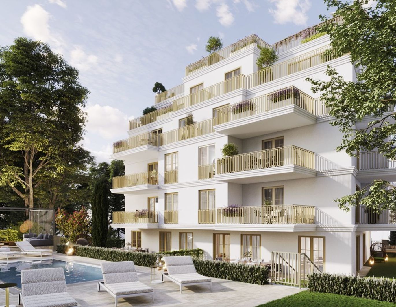 Palais Pick: Terrassen, Pool und Stil vereint: Ein Wohnjuwel der Extraklasse