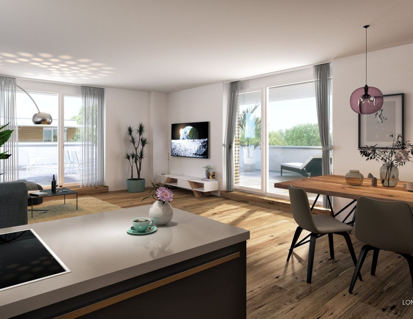 Exklusives Neubauprojekt im grünen Süden von Graz. TOP A07 - 3-Zimmer-Wohnung im Obergeschoss mit sonnigem Balkon und klarer Raumaufteilung