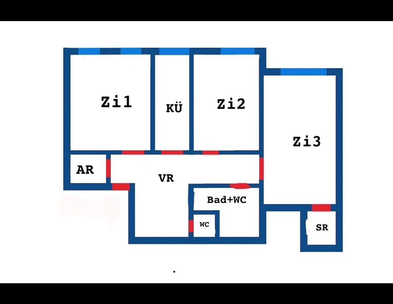 3 Zimmer Wohnung, WH-tauglich, frisch saniert