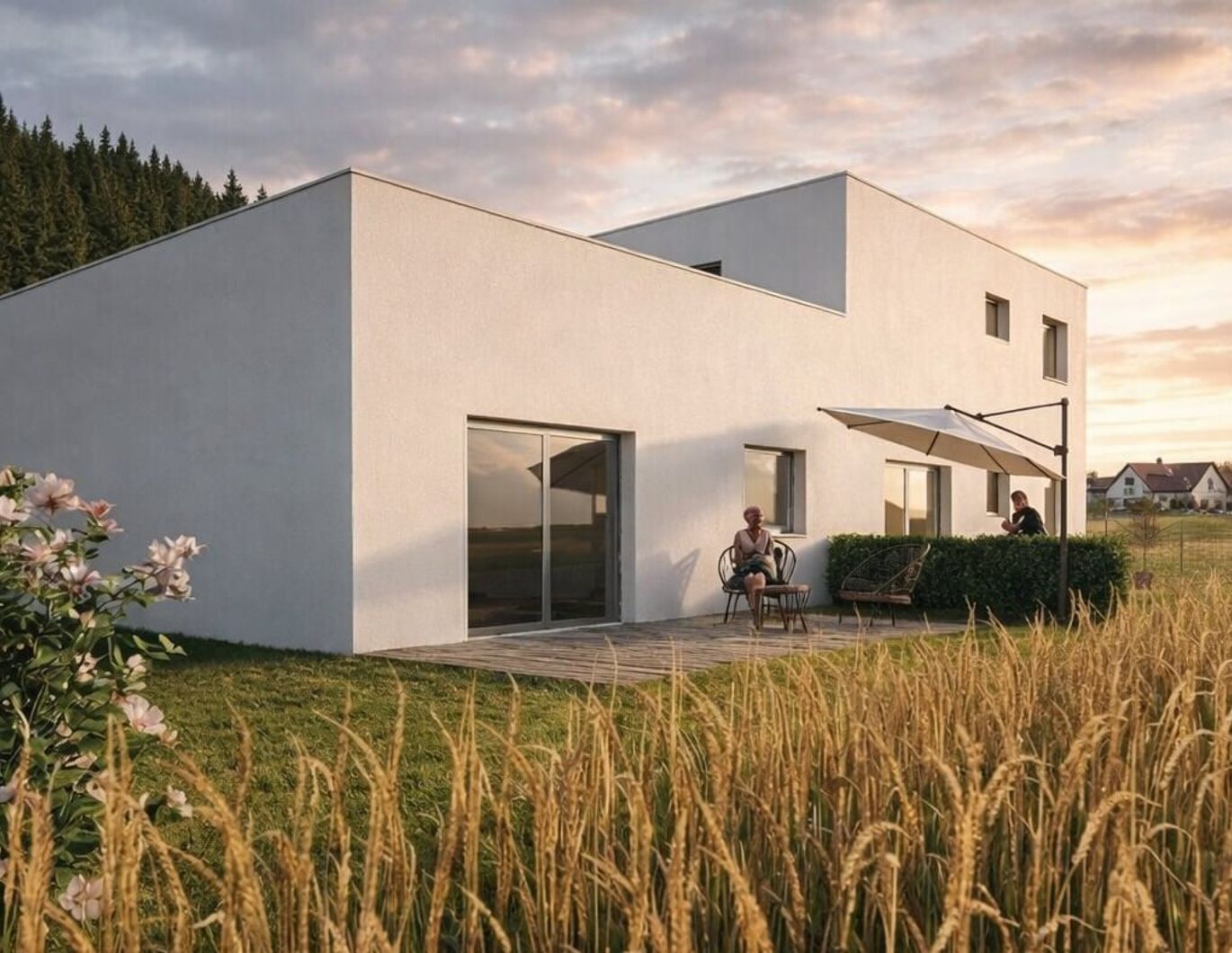 Neubau Gartenwohnung mit Terrasse & Eigengarten