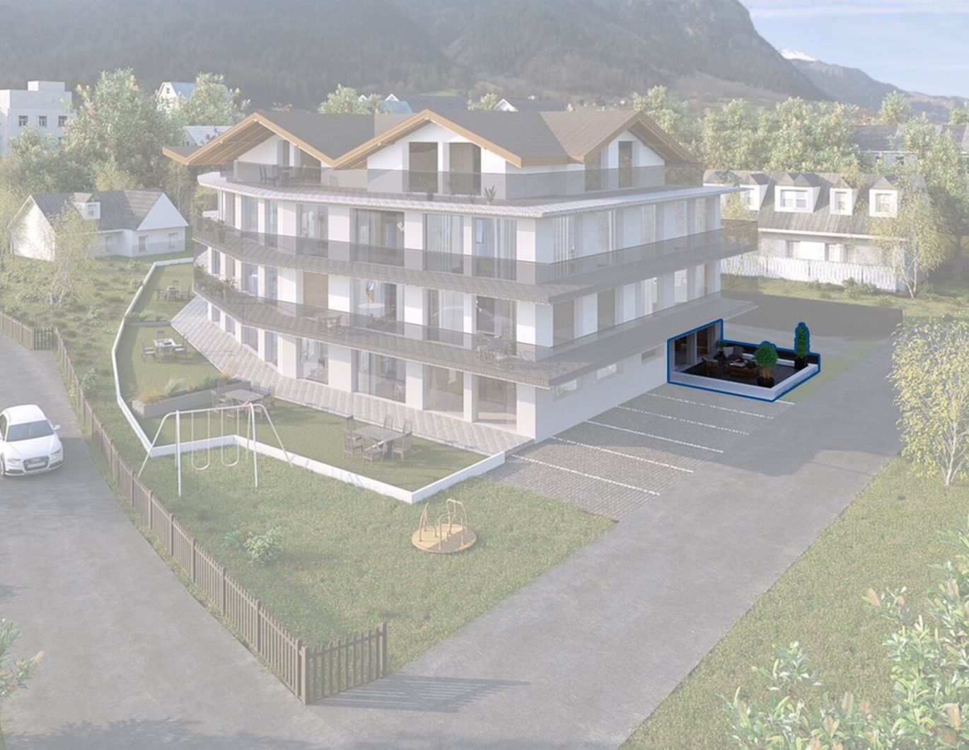 Top 01: Exklusive 3-Zimmer-Neubauwohnung mit großer Terrasse