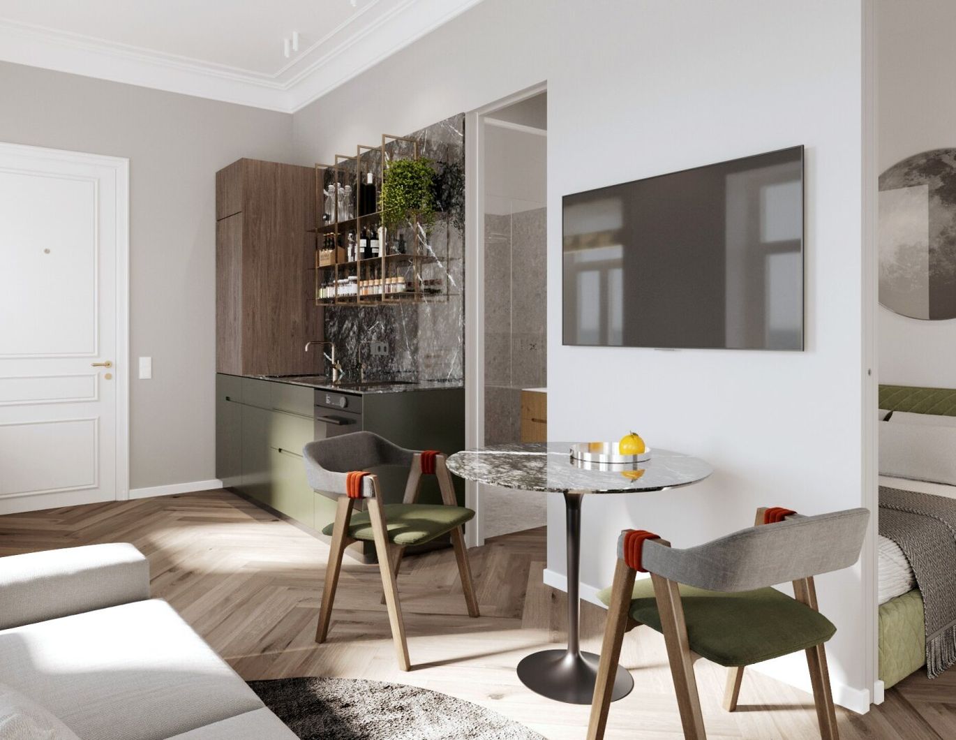 Stilvolle Altbau-Eleganz trifft modernen Wohnkomfort
