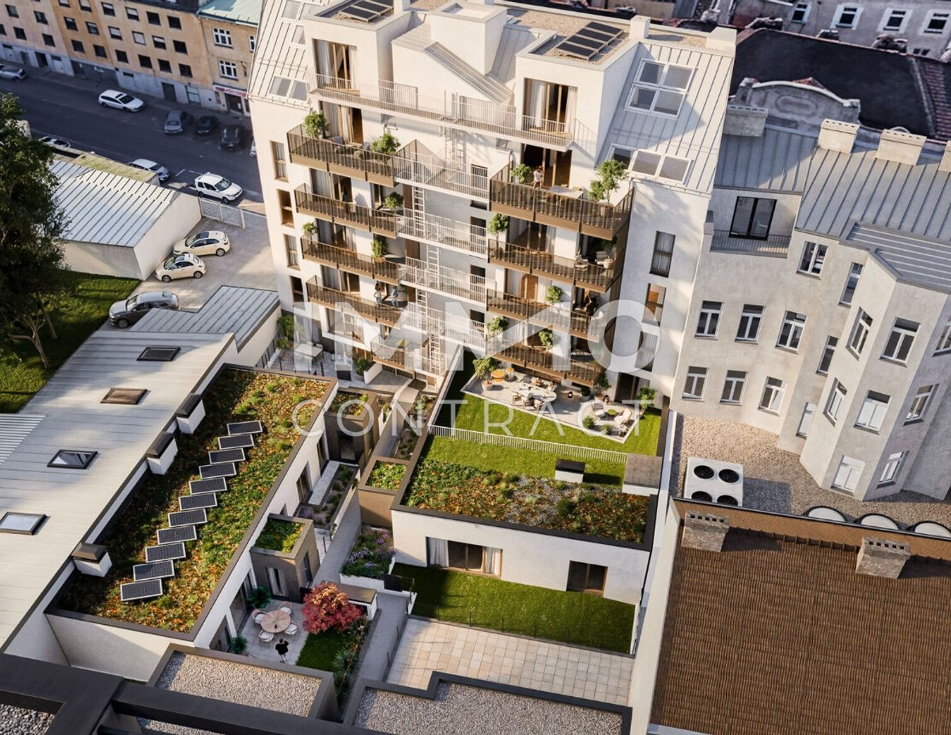 ERSTBEZUG mit großer Terrasse im Innenhof - moderne 2-Zimmer-Wohnung