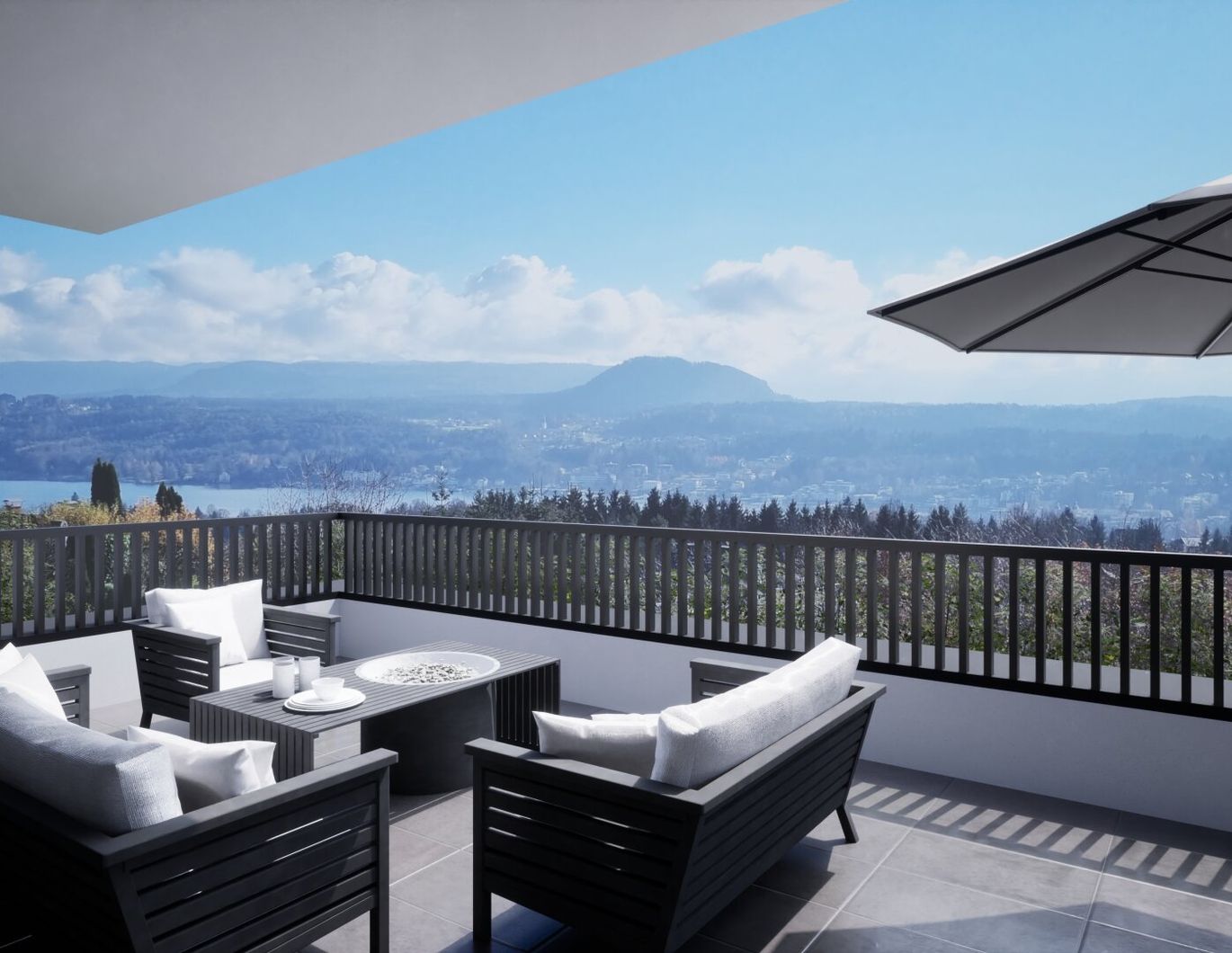 Design trifft Aussicht - Neubauwohnung mit Seeblick in Velden