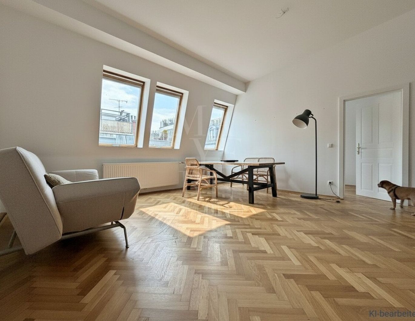 Neu renovierte DG-Wohnung hinter dem Parlament