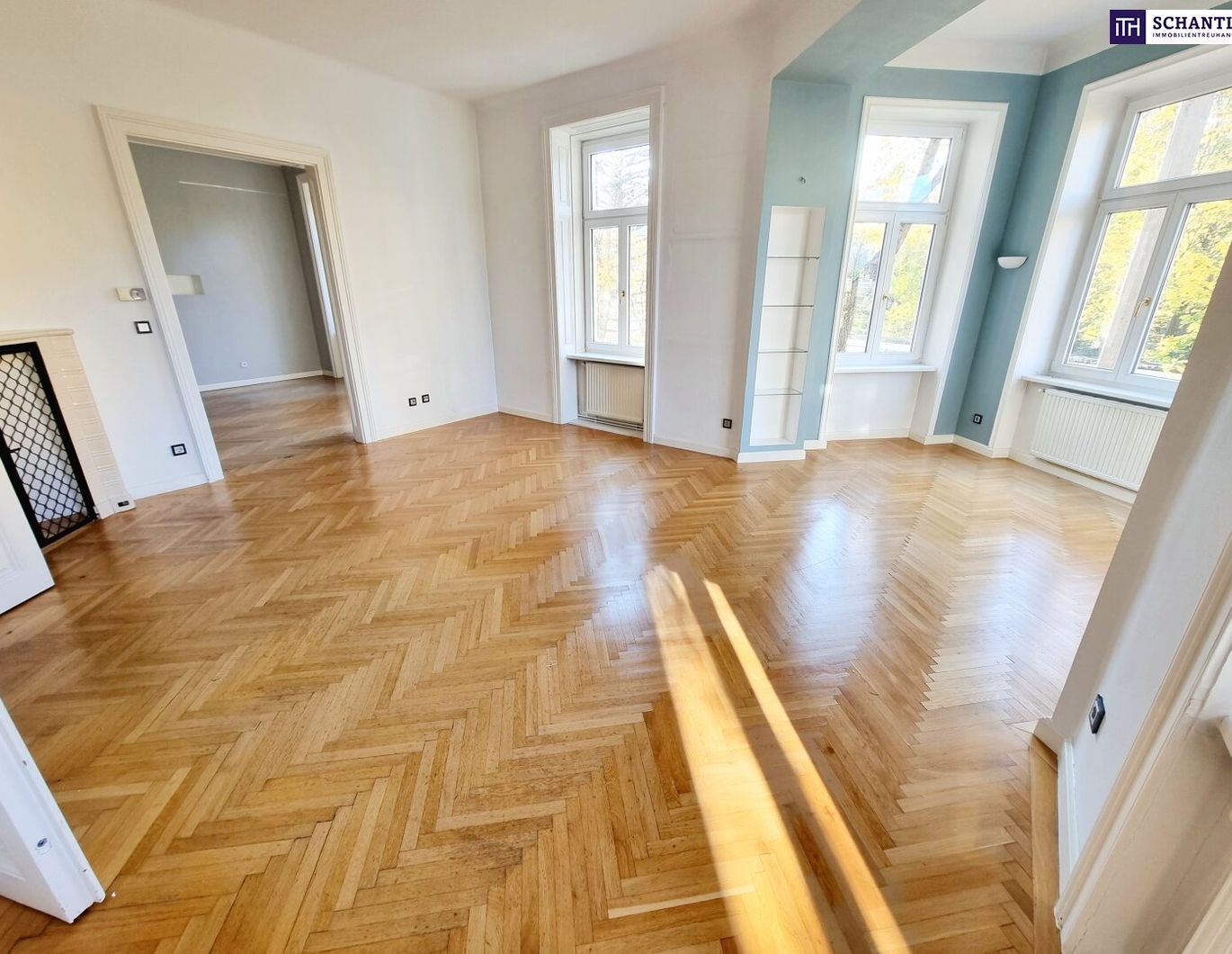 Klassisch. Wienerisch. Wunderschön. Ein Zuhause mit Charakter! Klassische Altbauwohnung in kompletter Hoflage + Flügeltüren + Grünblick!