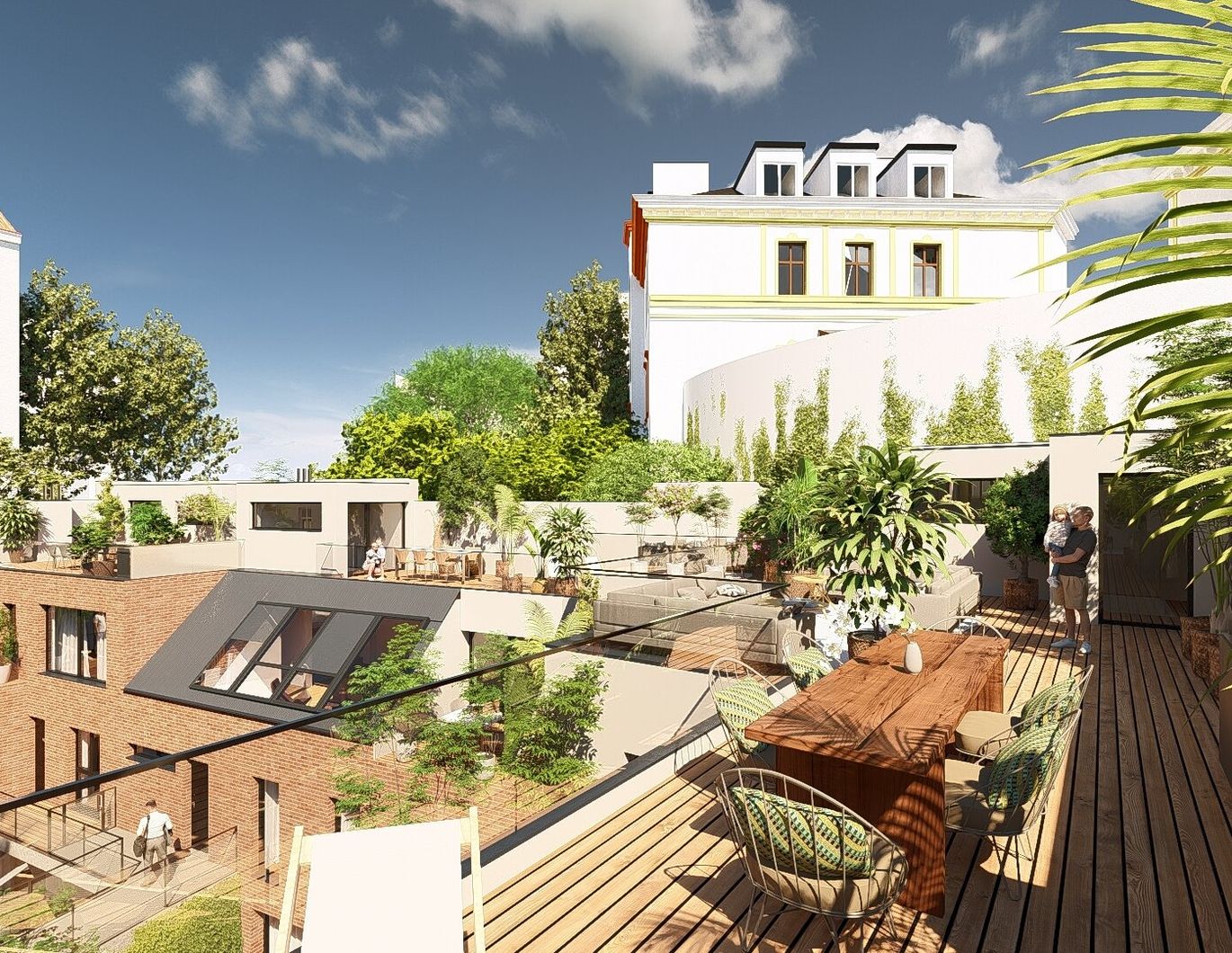 GROHGASSE 10 | südseitige 3-Zimmer Maisonette-Wohnung mit herausragender Dachterrasse | Fernwärme | Bodenkühlung | Klimaanlage