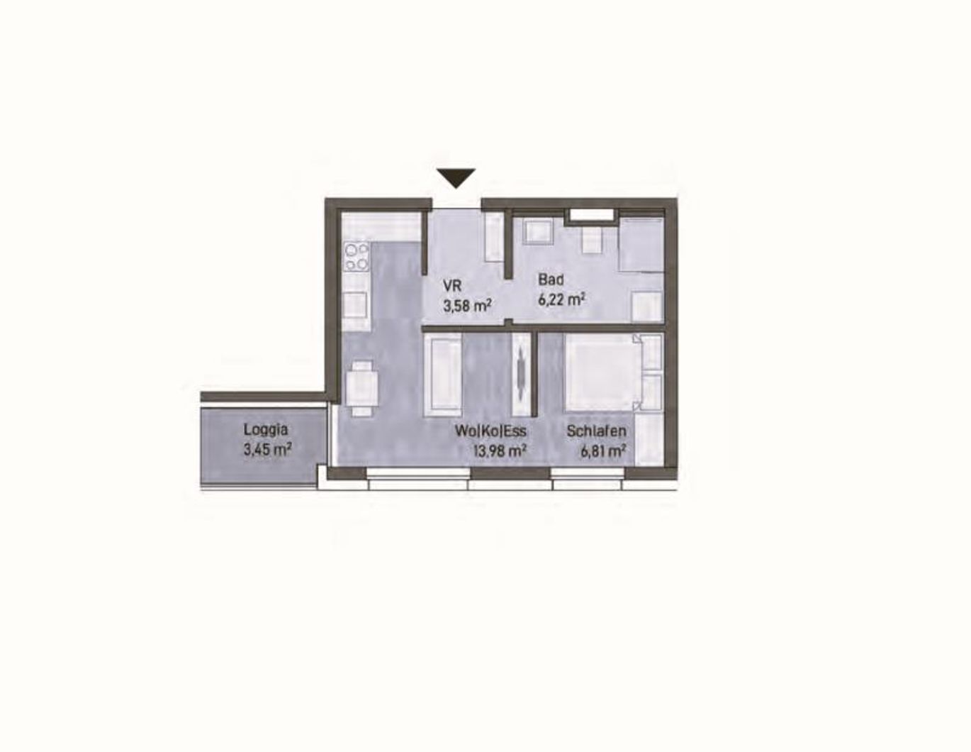 Neubauprojekt: Exklusive Anlegerwohnung (30m²) mit Balkon in Graz, Gries!